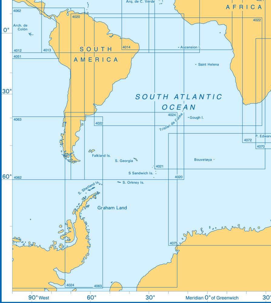 Admiralty Charts - The World: General Charts of the Oceans A 12