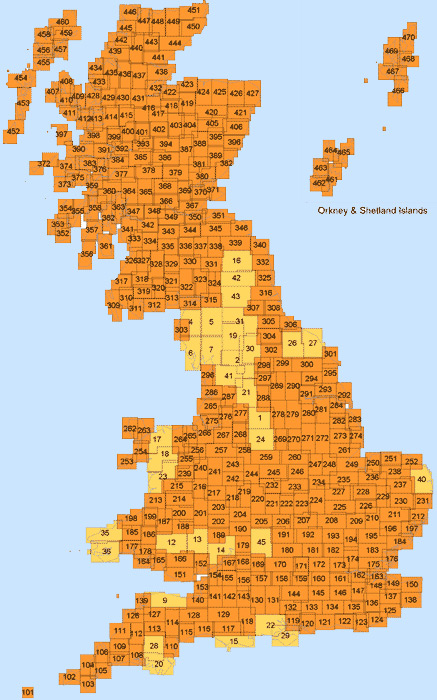 OS Laminated Explorer Maps