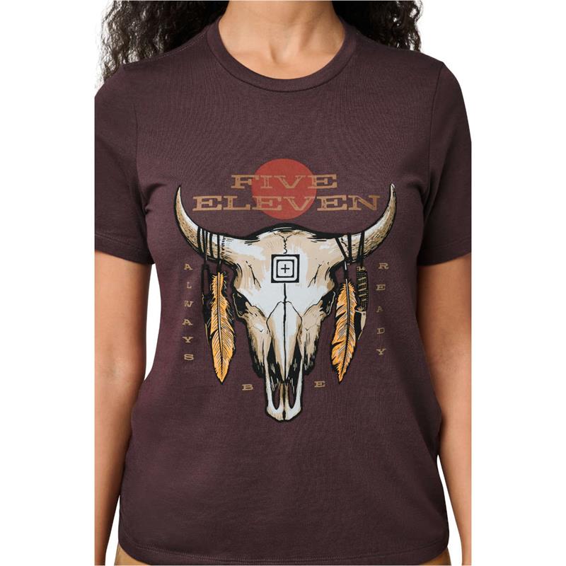 5.11 Womens Cattle Skull Short Sleeve Tee-3