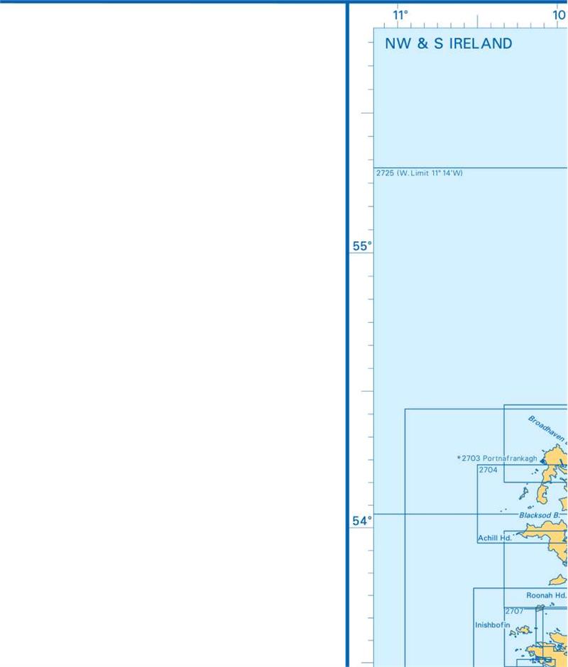 Admiralty Charts South-West England, North-West & South Ireland B1 25-5