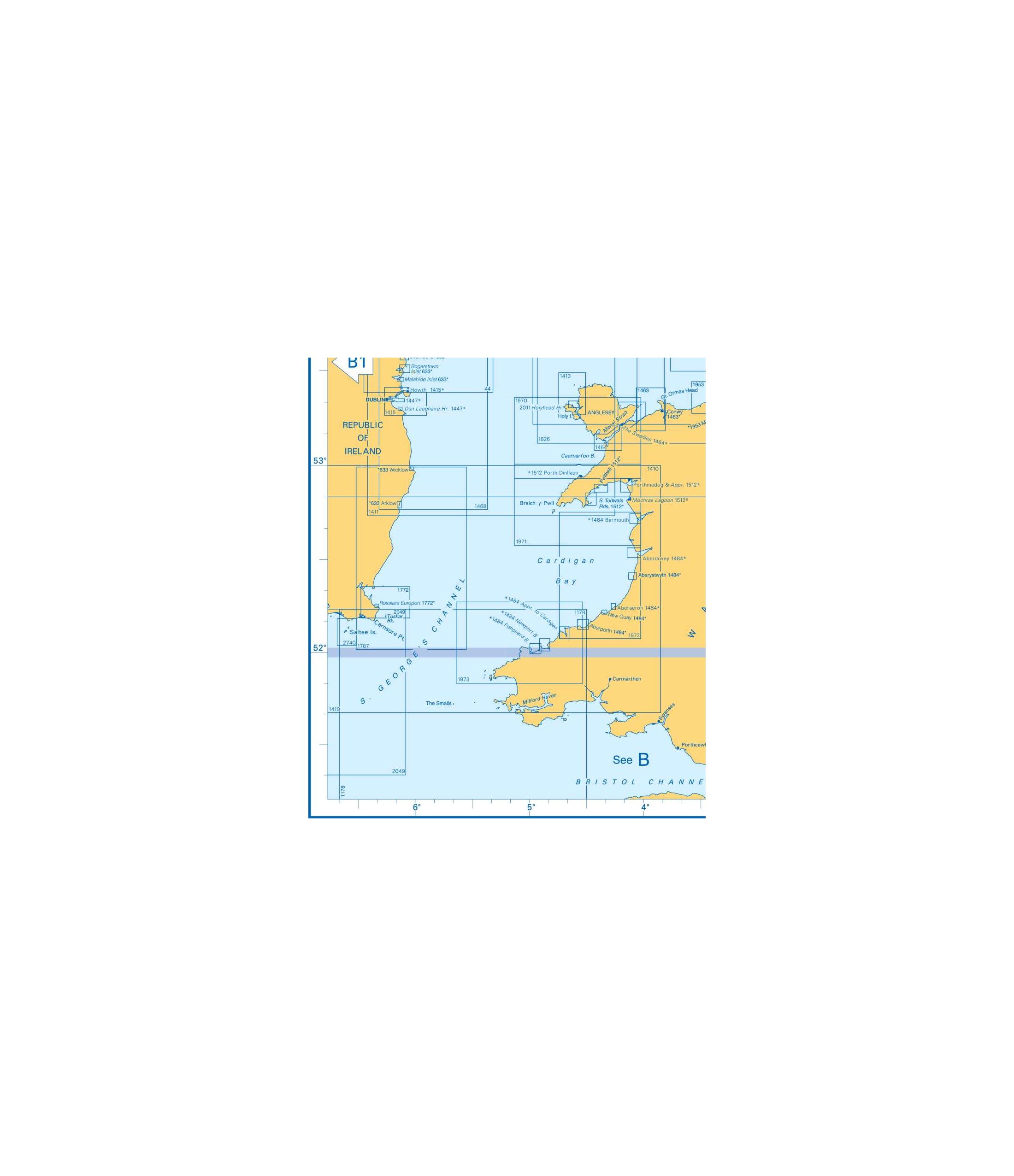 Admiralty Charts - Irish Sea and East England B3 33 OutdoorGB