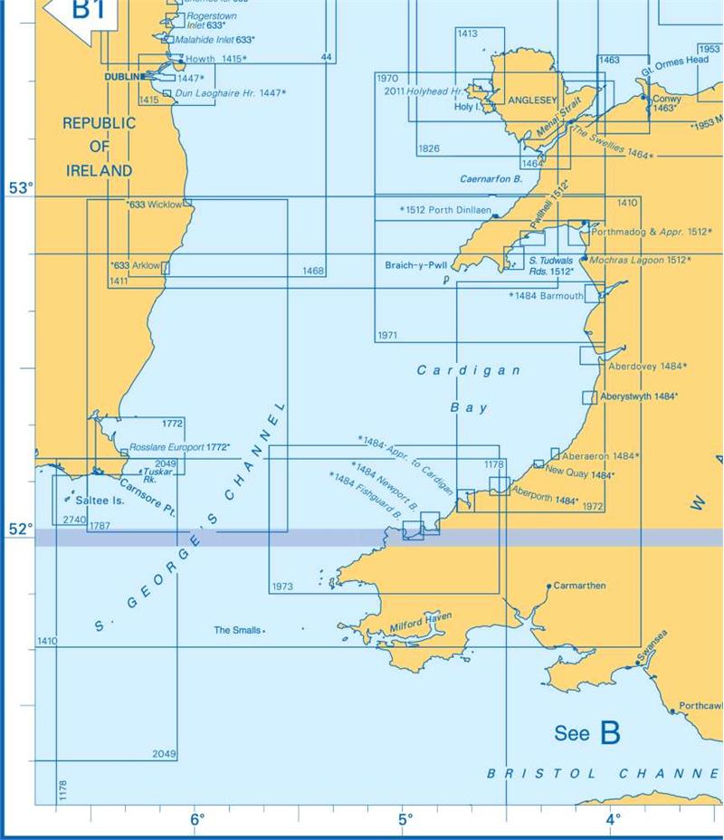 Admiralty Charts - Irish Sea and East England B3 33 OutdoorGB