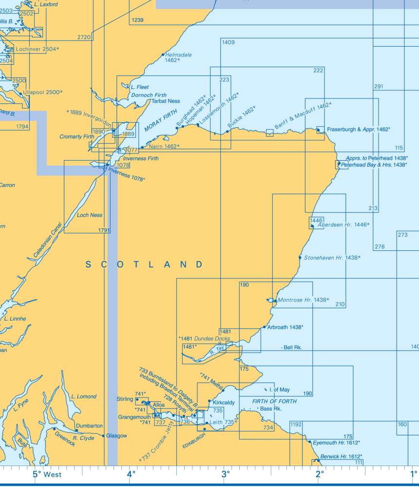 Admiralty Charts - Scotland and Adjacent Islands C 37