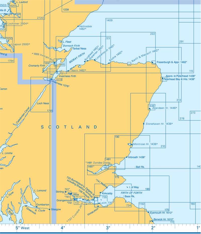 Admiralty Charts - Scotland and Adjacent Islands C 37 OutdoorGB