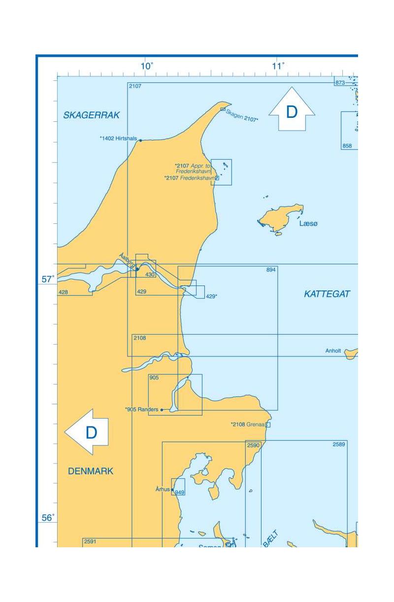 Admiralty Charts Kattegat And Baltic Entrances D1 47-3