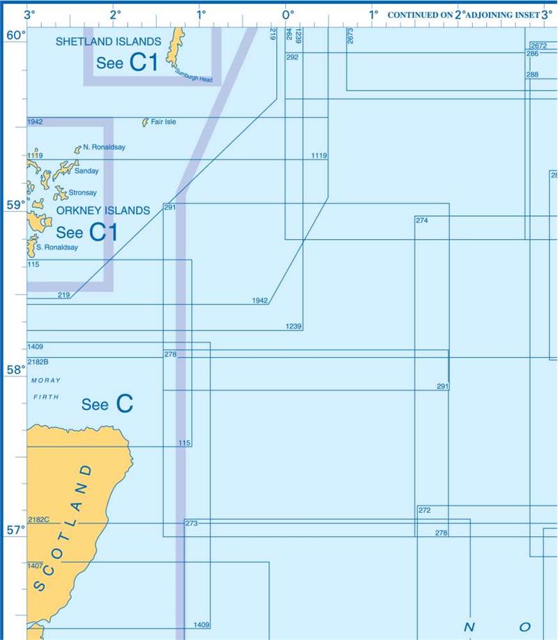 Admiralty Charts North Sea, Skagerrak and Kattegat D 45-3