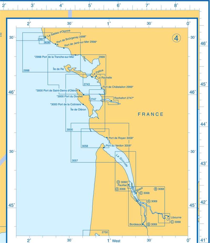 Admiralty Charts Bay of Biscay - Liberian Peninsula - Morocco - Islas ...