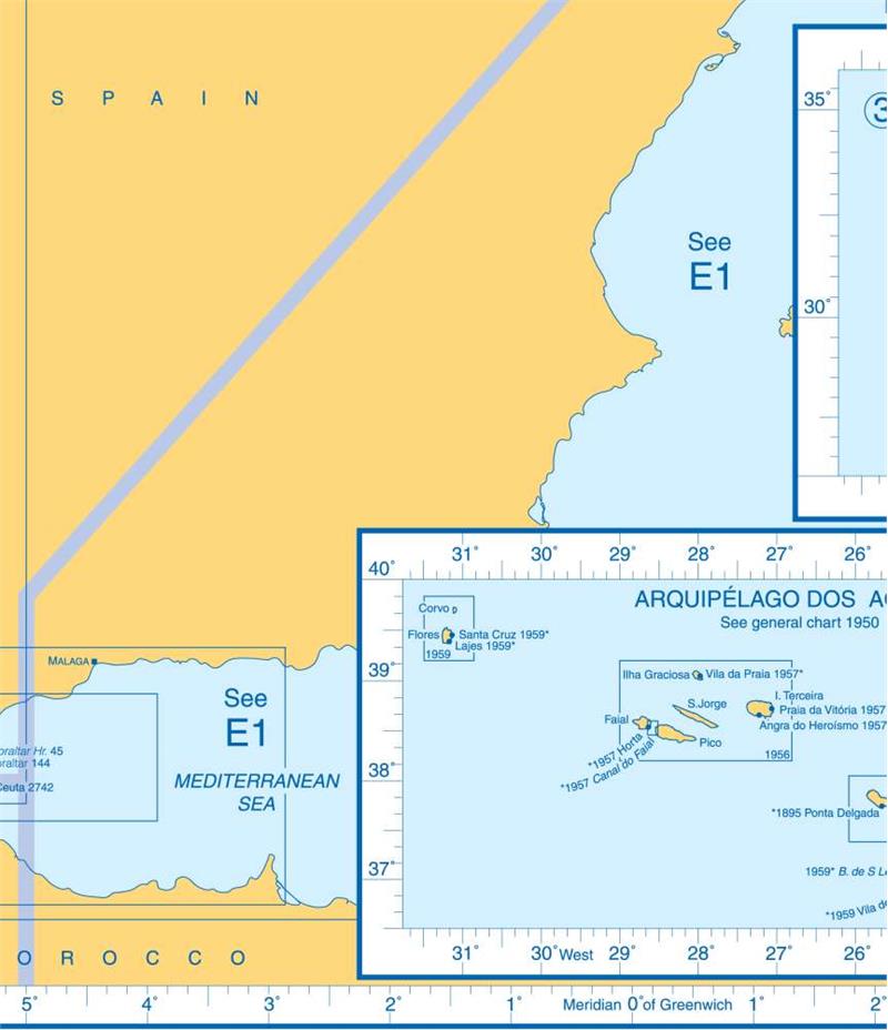 Admiralty Charts Bay of Biscay - Liberian Peninsula - Morocco - Islas ...