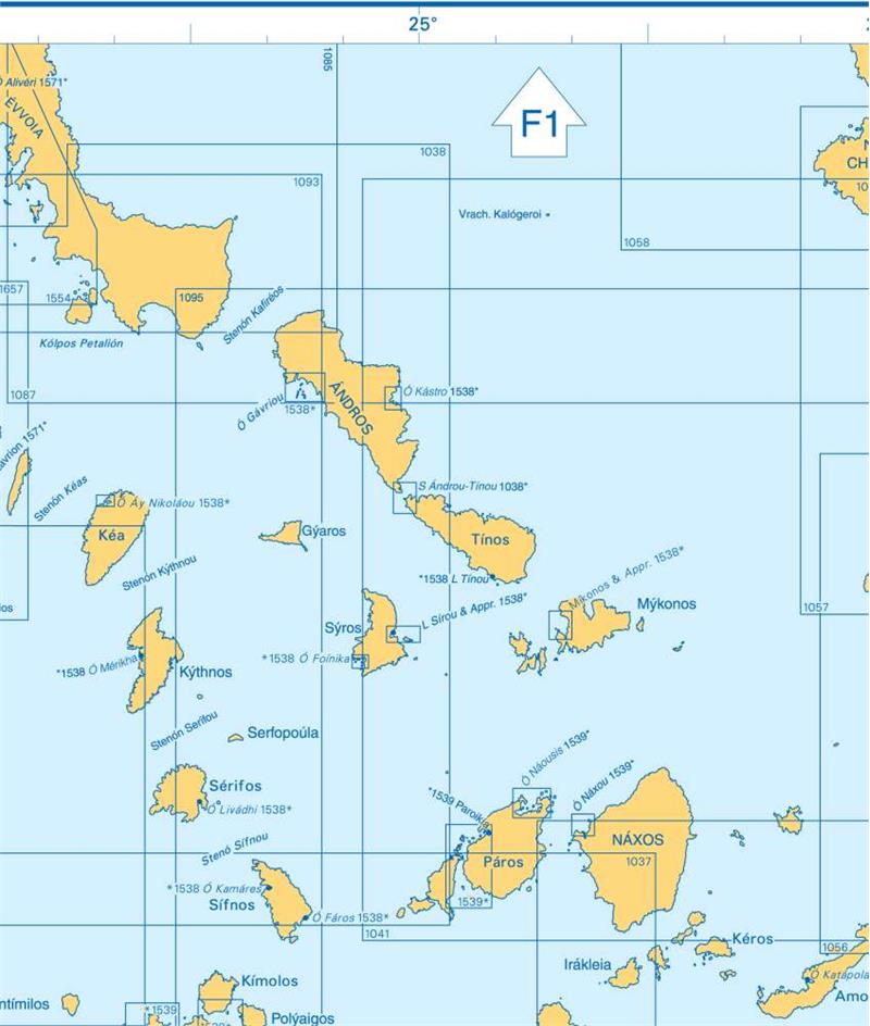 Admiralty Charts Southern Aegean Sea F2 63-4