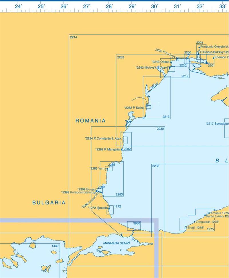 Admiralty Charts - Eastern Mediterranean Sea and Black Sea F 59 OutdoorGB