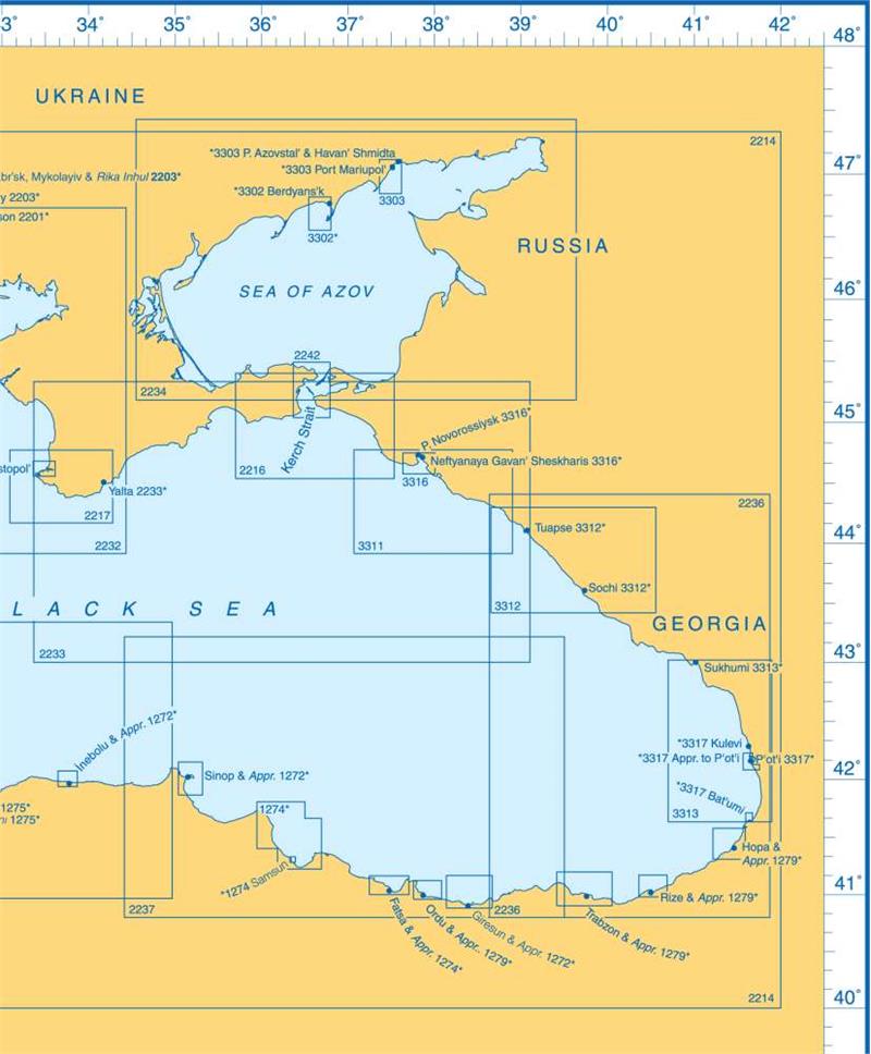 Admiralty Charts - Eastern Mediterranean Sea and Black Sea F 59 OutdoorGB