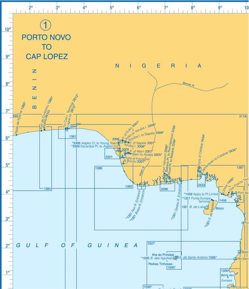 Admiralty Charts Africa (Ghana To Mozambique) & Tristan Da Cunha Group G1 67-3