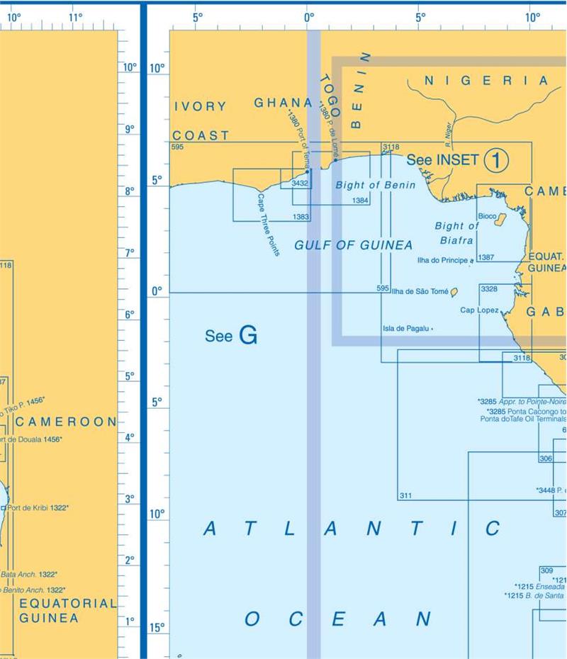 Admiralty Charts Africa (Ghana To Mozambique) & Tristan Da Cunha Group G1 67-4