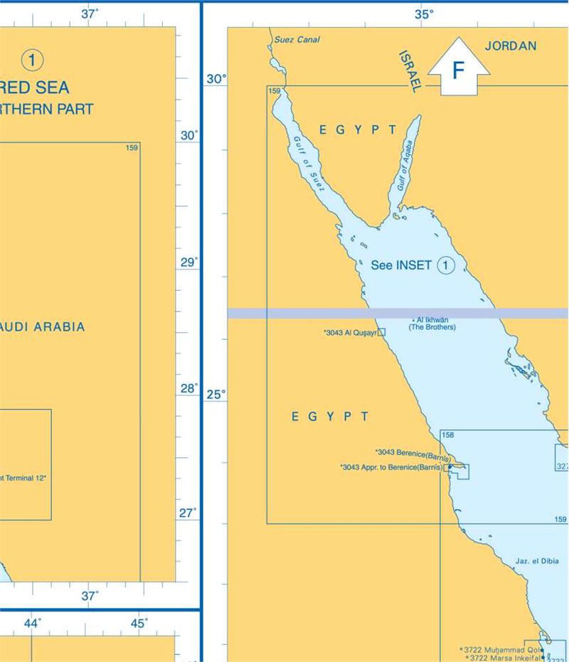 Admiralty Charts Red Sea H2 73-4