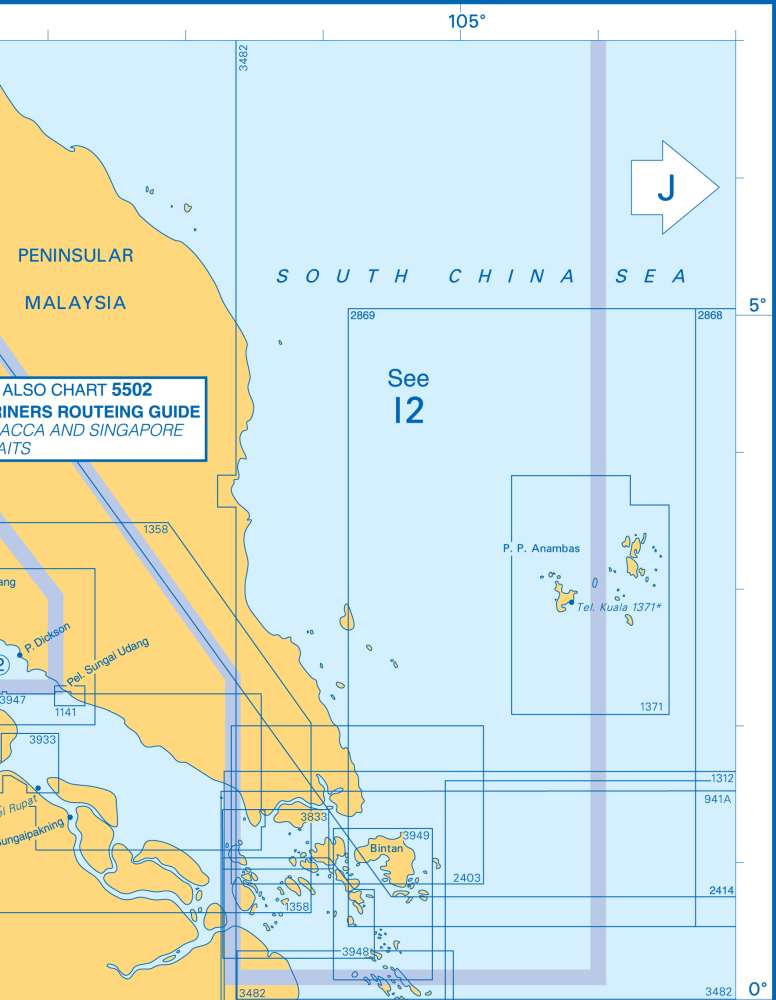 Admiralty Charts - Sumatera - Malacca Strait - Cocos - Keeling ...
