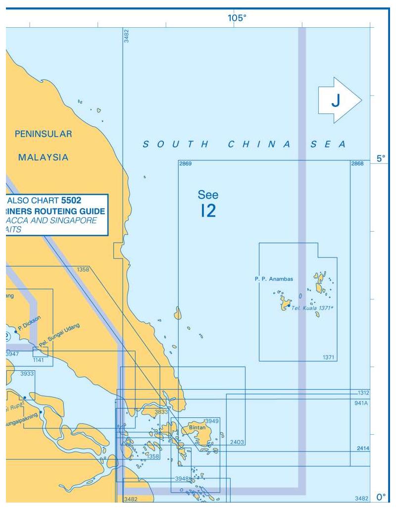 Admiralty Charts - Sumatera - Malacca Strait - Cocos - Keeling ...