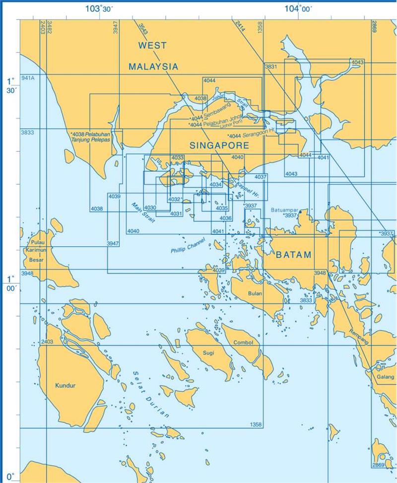 Admiralty Charts Singapore And Approaches, Gulf Of Thailand I2 81-3