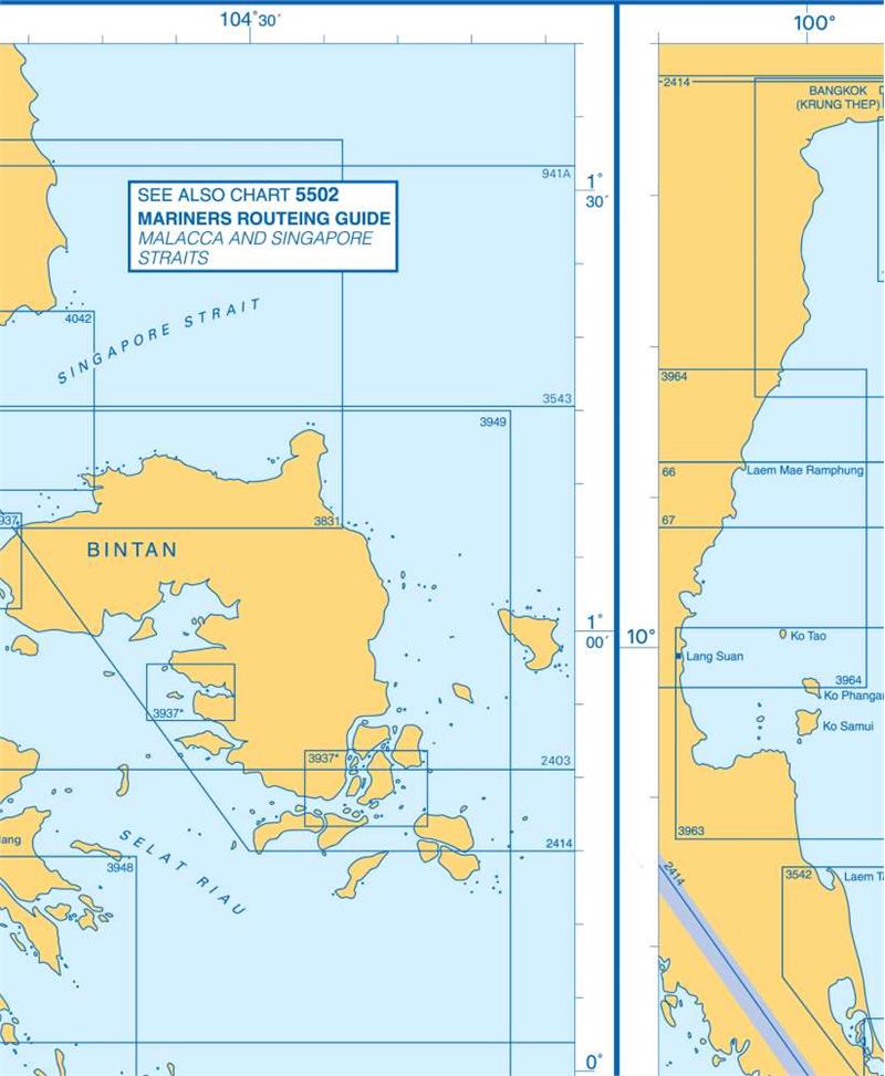 Admiralty Charts - Singapore and Approaches - Gulf of Thailand I2 81 ...