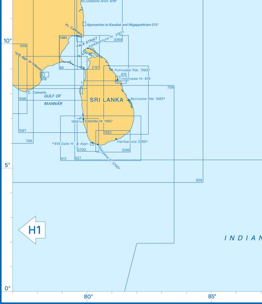 Admiralty Charts - Bay of Bengal I 77