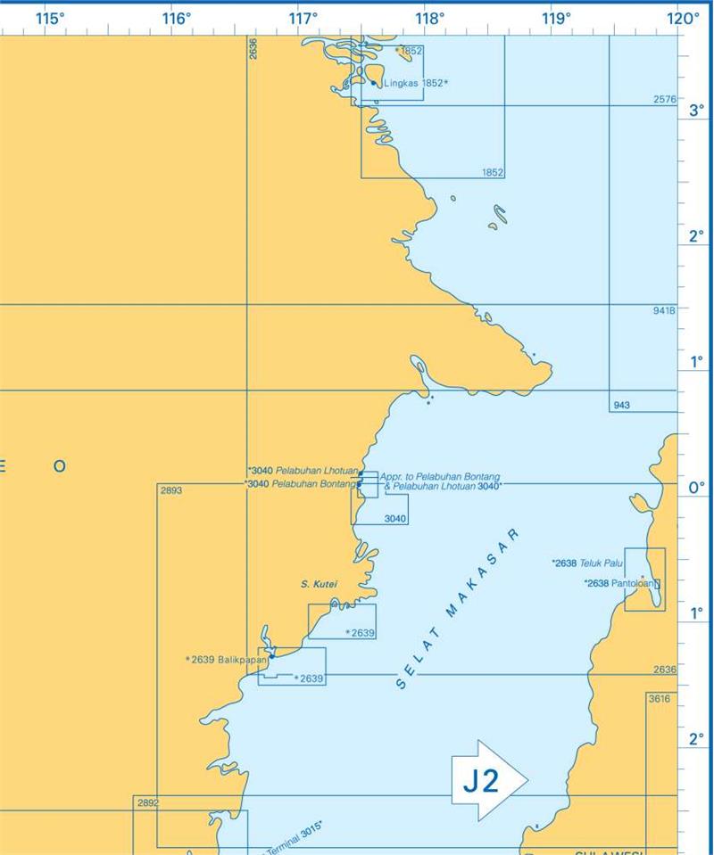 Admiralty Charts Borneo And Jawa J1 85-5