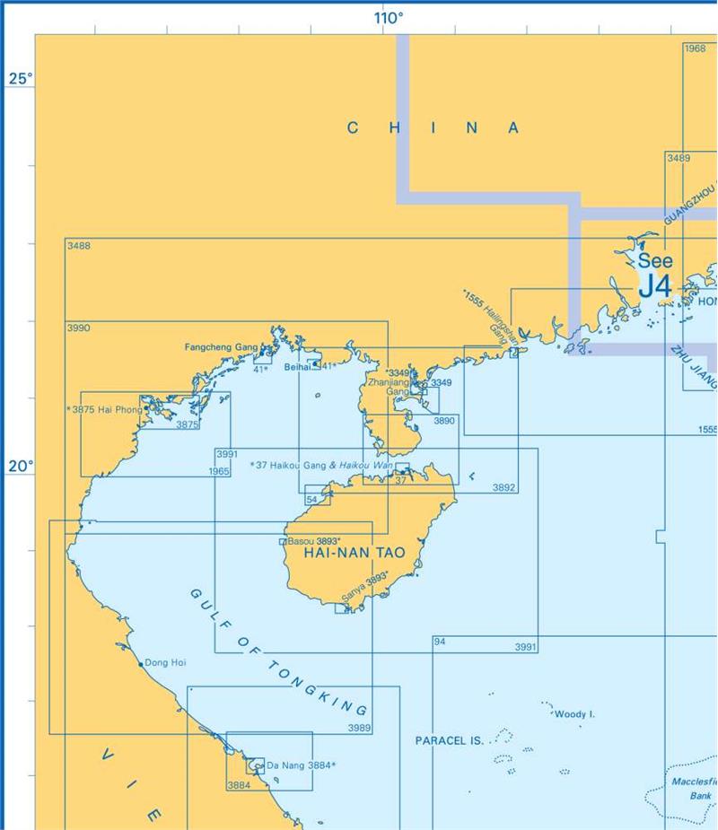 Admiralty Charts South China Sea And Philippines J3 89-3