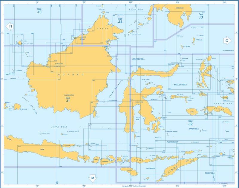 Admiralty Charts Borneo To Ceram And Jawa To Timor J 83-1