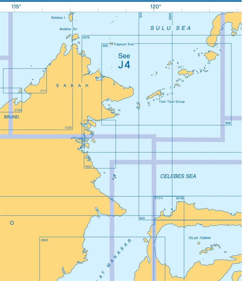 Admiralty Charts Borneo To Ceram And Jawa To Timor J 83-4