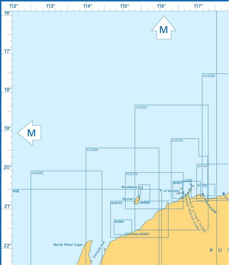 Admiralty Charts - N-W Australia - Torres Strait - Sydney - Bass Strait ...