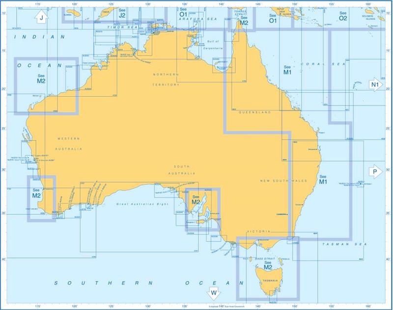 Admiralty Charts Australia M 101-1