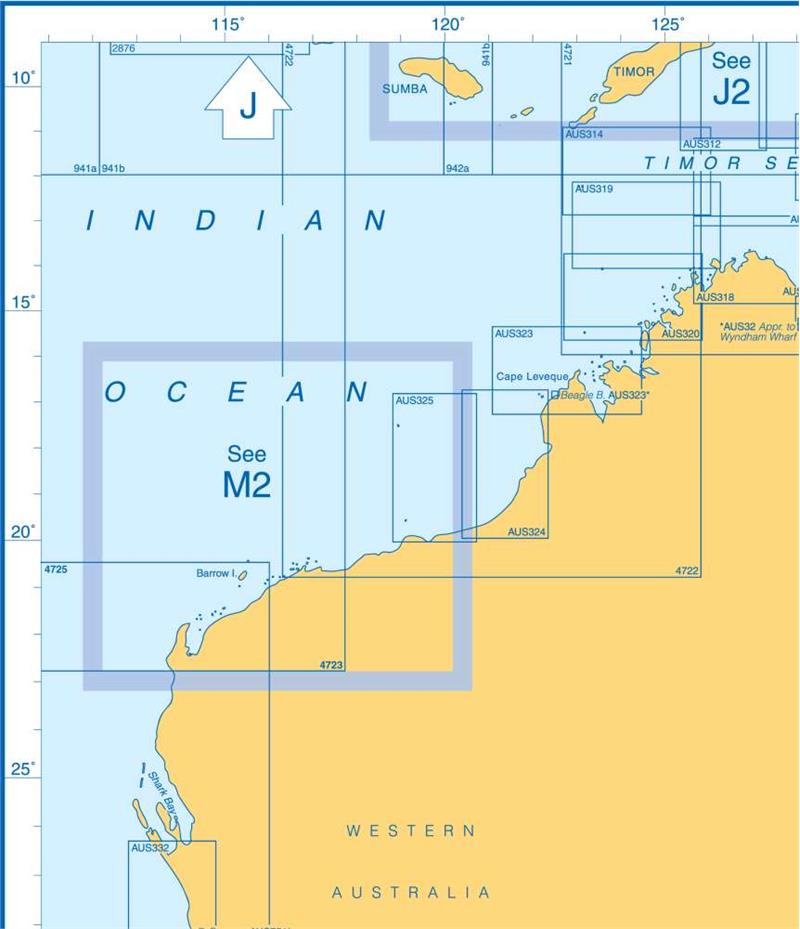 Admiralty Charts Australia M 101-3