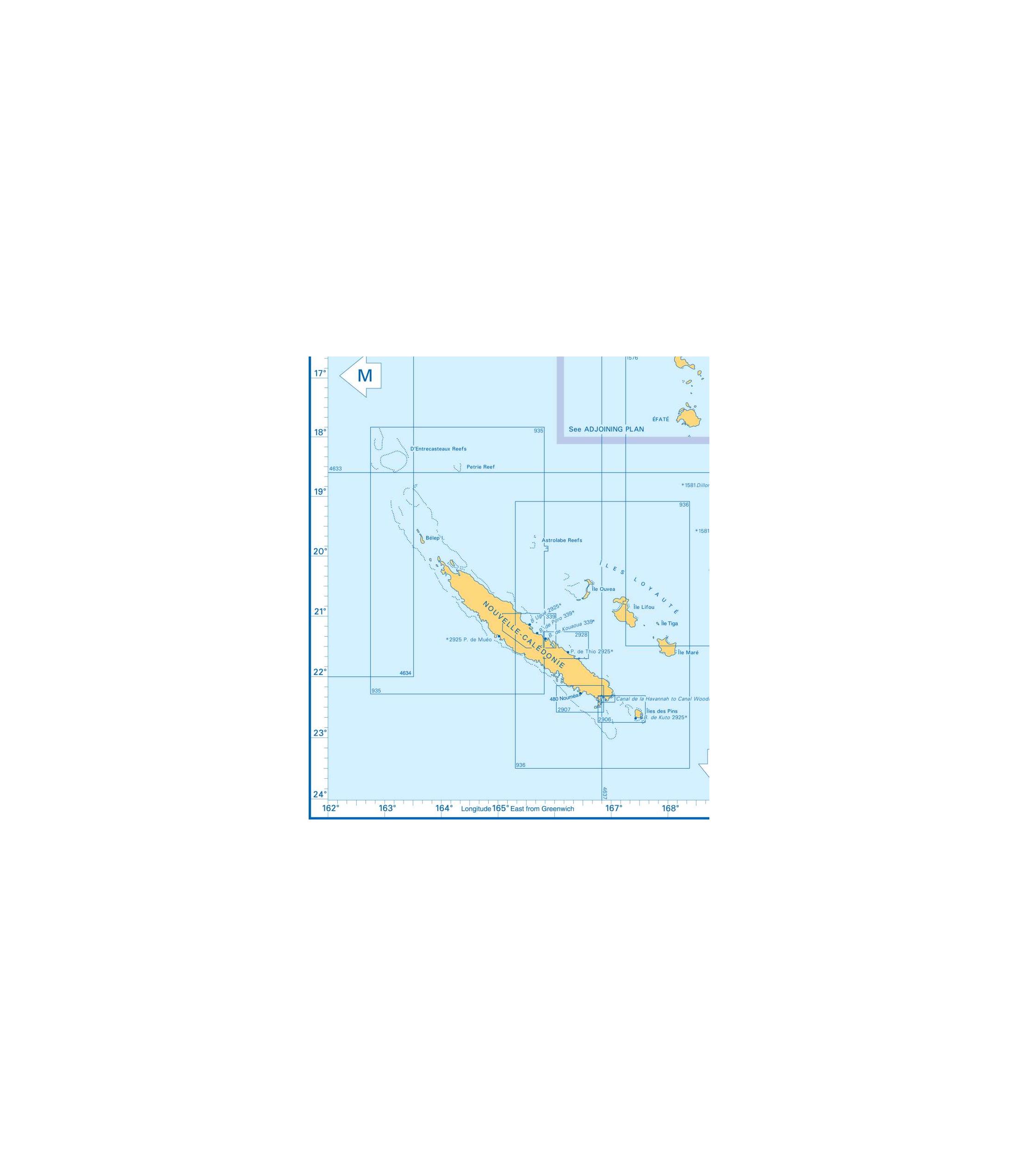 Admiralty Charts - Nouvelle-Caledonie - Vanuatu - New Hebrides - Santa ...