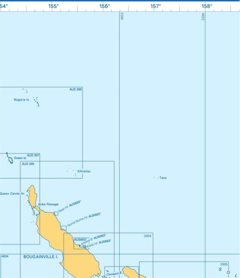 Admiralty Charts Solomon Islands, Louisiade Archipelago And Bismarck Archipelago O2 115-4