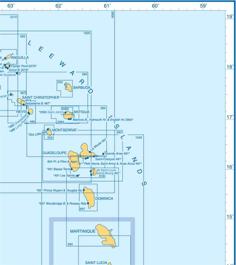 Admiralty Charts West Indies  and Caribbean Sea, Panama  and Windward Islands T1 137-5