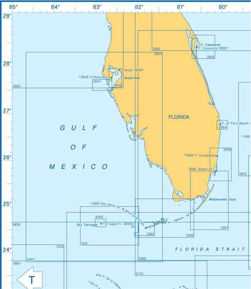 Admiralty Charts - West Indies - Bahamas to Dominican Republic - Cuba ...