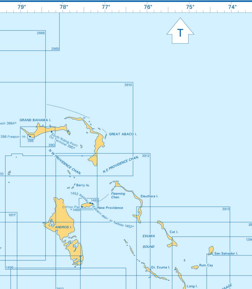 Admiralty Charts - West Indies - Bahamas to Dominican Republic - Cuba ...