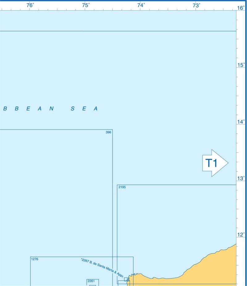 Admiralty Charts Honduras, Nicaragua, Costa Rica, Panama and Colombia T3 141-5