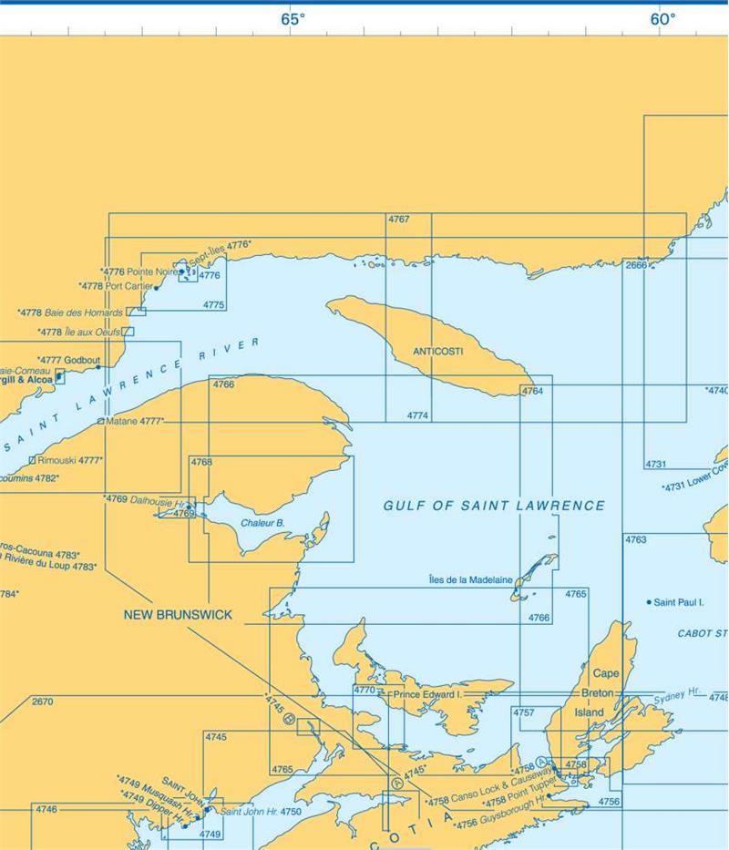 Admiralty Charts - East Coast of North America and Chesapeake Bay to ...