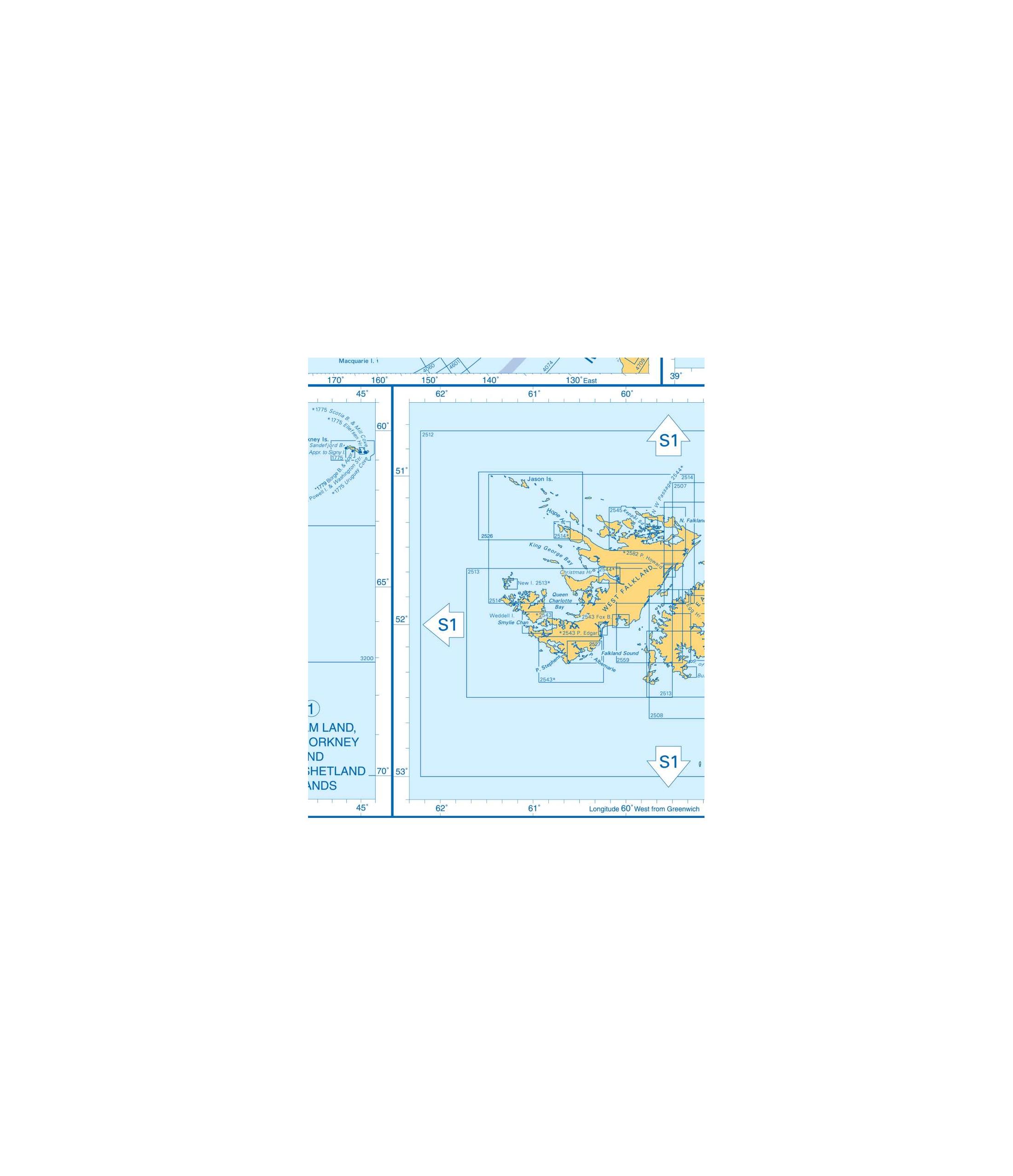 Admiralty Charts - Antarctica - Falkland Islands - Islands in the ...