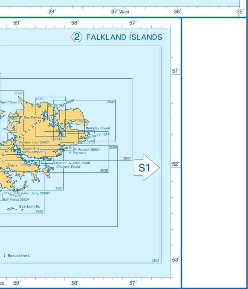 Admiralty Charts - Antarctica - Falkland Islands - Islands in the ...