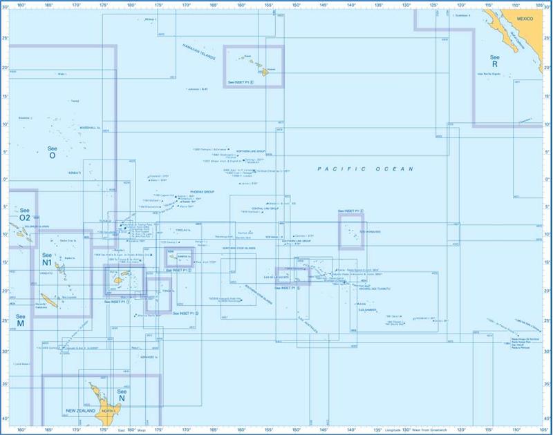 Admiralty Charts Central Pacific Islands P 117-1