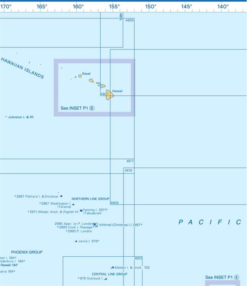 Admiralty Charts Central Pacific Islands P 117-4