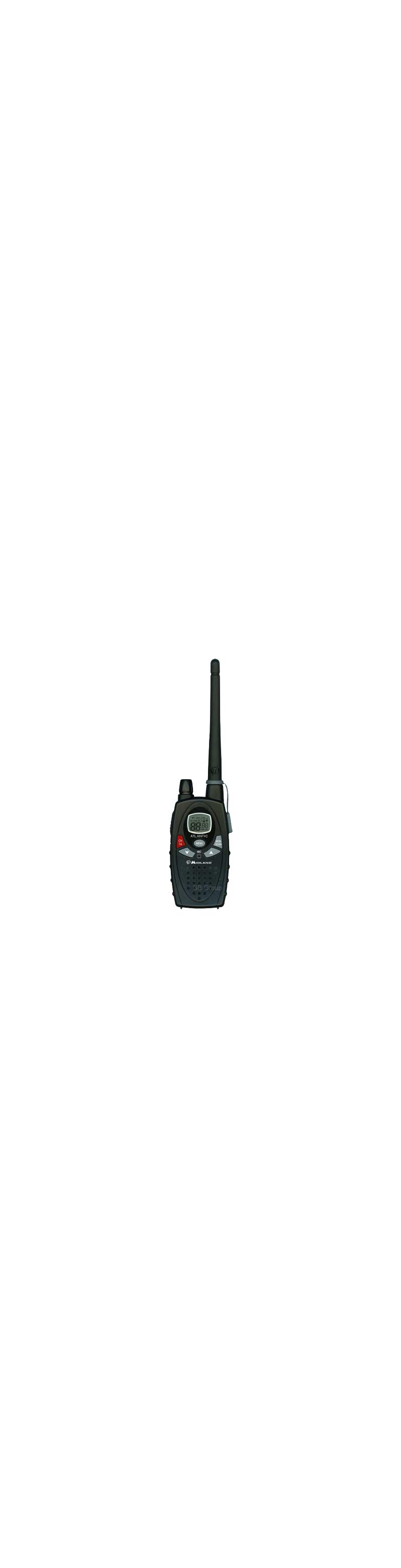 Midland Atlantic Hand Portable Marine Vhf Radio & Free Rechargable 