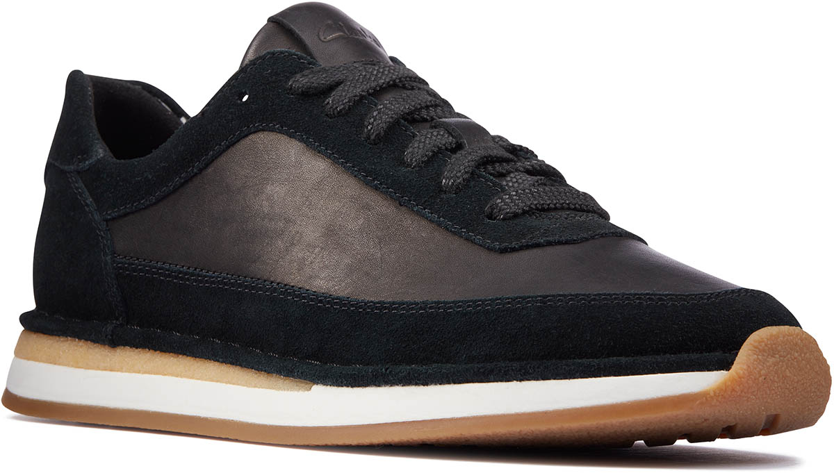 Clarks womens 2024 black trainers