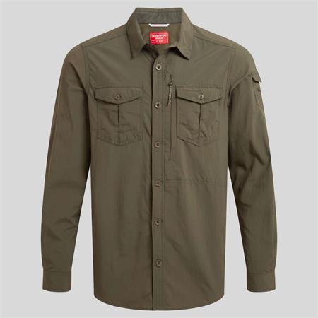 Craghoppers Mens Kiwi Long Sleeve Shirt Oatmeal XL
