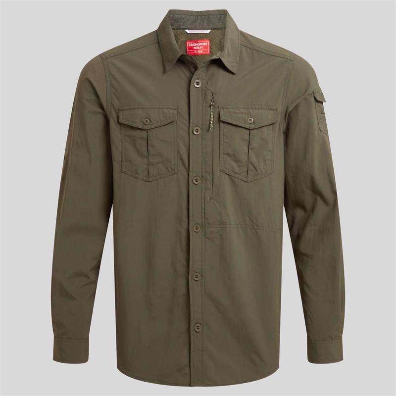 Craghoppers Mens NosiLife Adventure LS Shirt III OutdoorGB