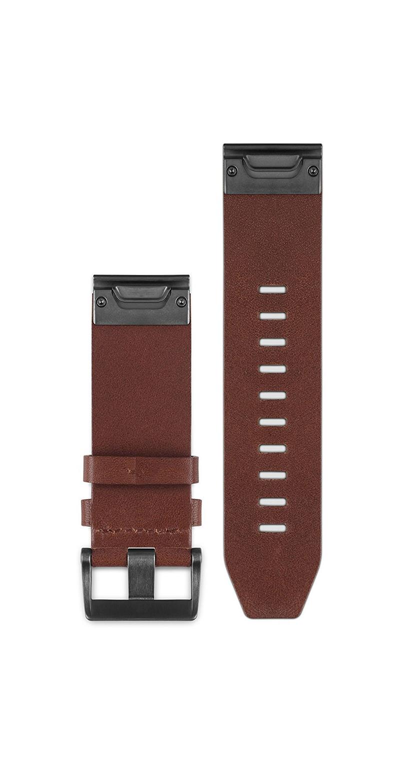 Garmin Brown Leather Quickfit 22 Watch Band For Fenix 5 Outdoorgb