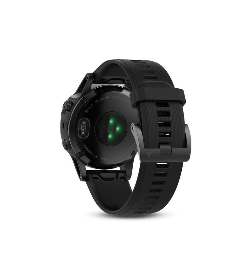 Garmin Fenix 5 Sapphire GPS Wrist HR Multisport Watch - Black-2