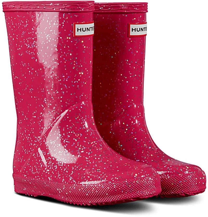 Hunter Kids First Giant Glitter Wellington Boots-1