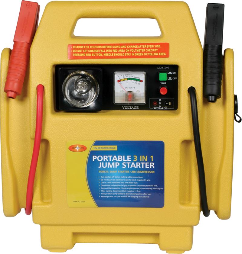 Portable Jump Starter And Air Compressor-1