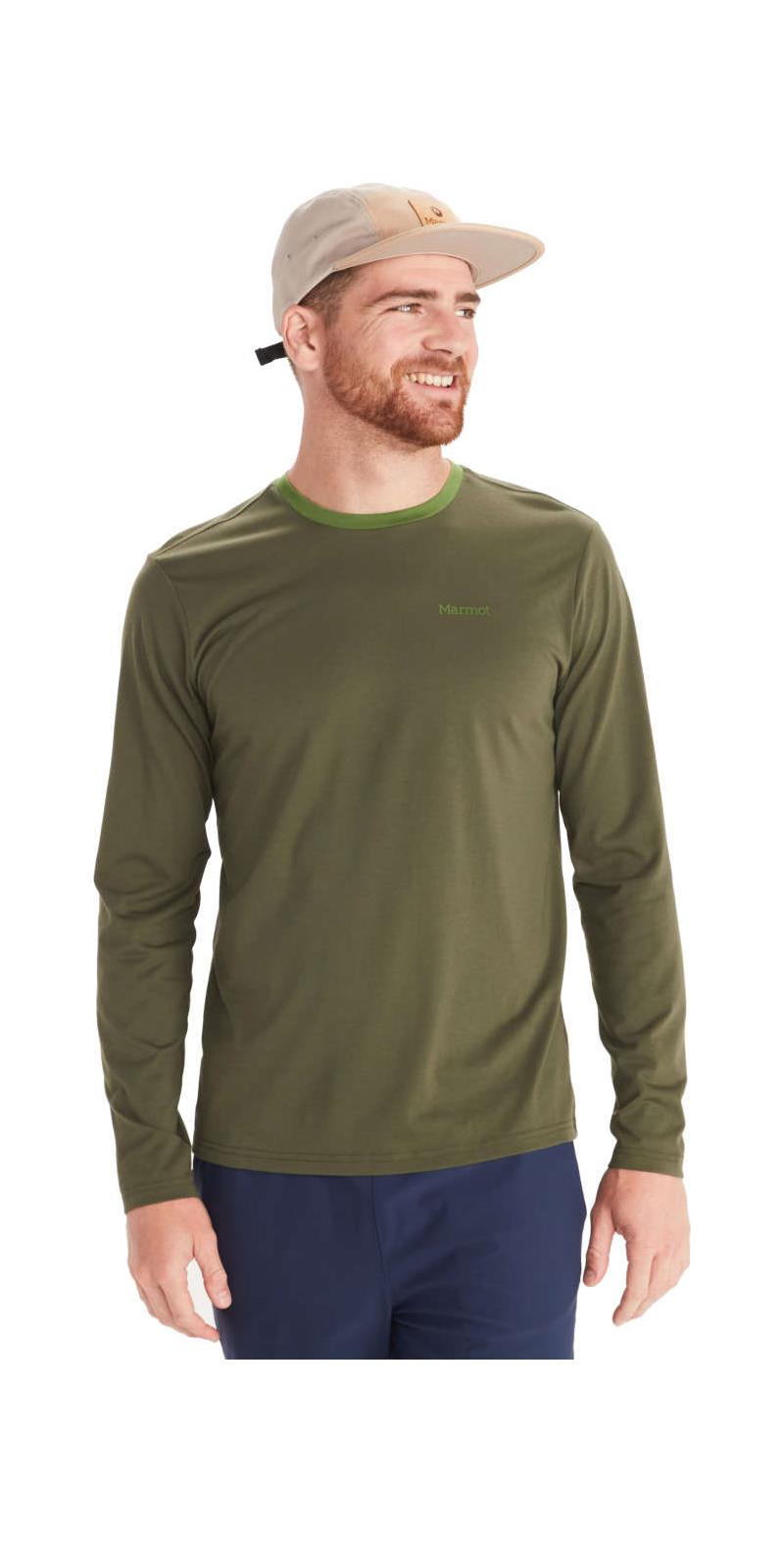 Marmot Mens Crossover Long-Sleeved T-Shirt OutdoorGB